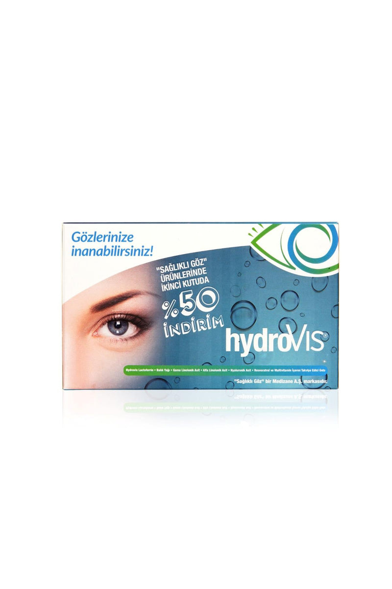Medizane Sağlıklı Göz HydroVIS Gıda Takviyesi - 2.si %50 İndirimli 2x30 Kapsül