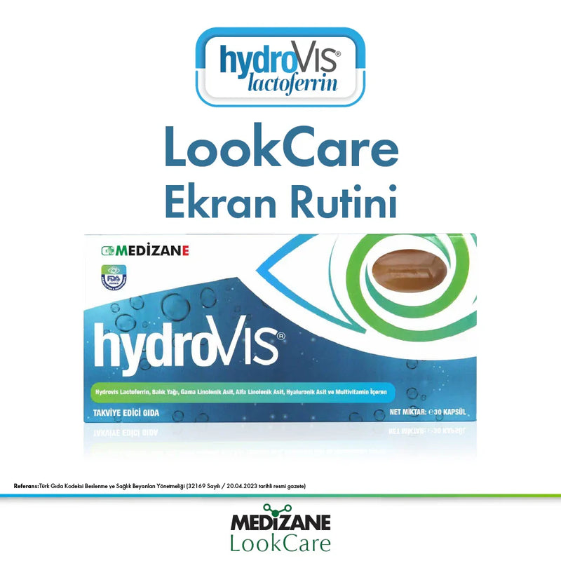 Medizane Sağlıklı Göz HydroVIS Gıda Takviyesi - 30 Kapsül