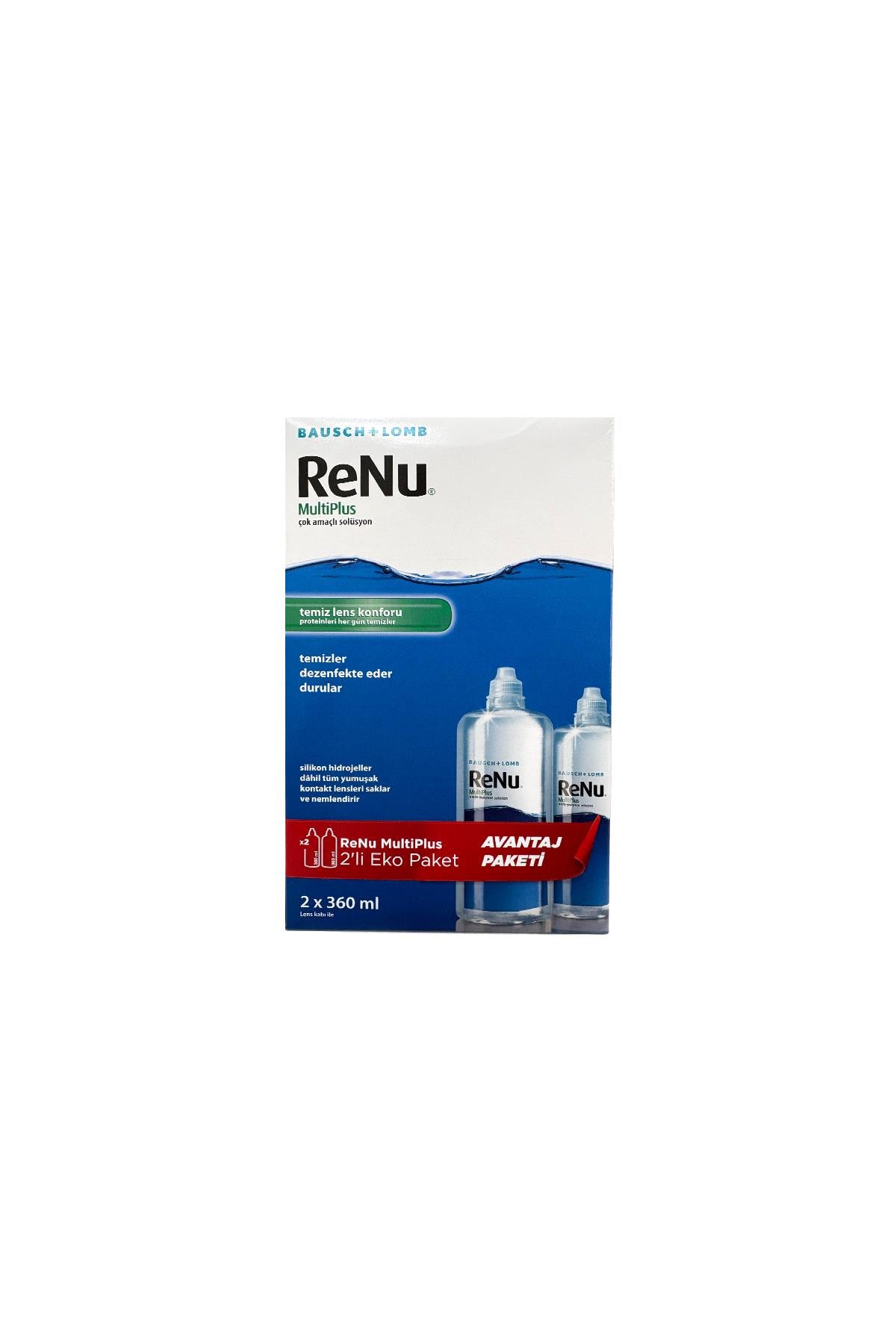 Renu MultiPlus Çok Amaçlı Lens Solüsyonu 2x360 ml